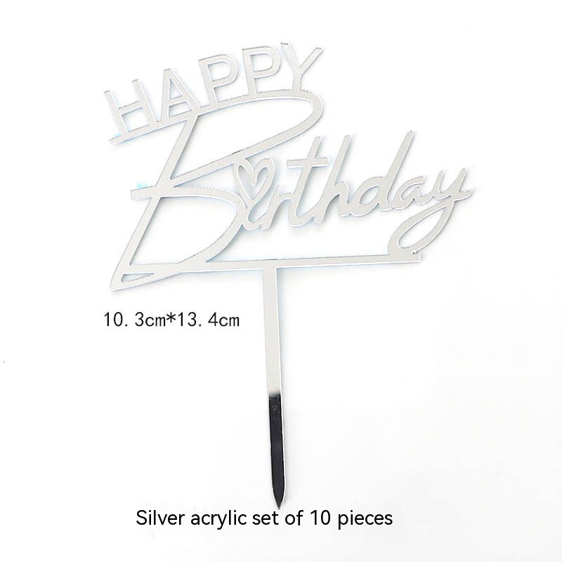 Happy Birthday Model 1 Silver