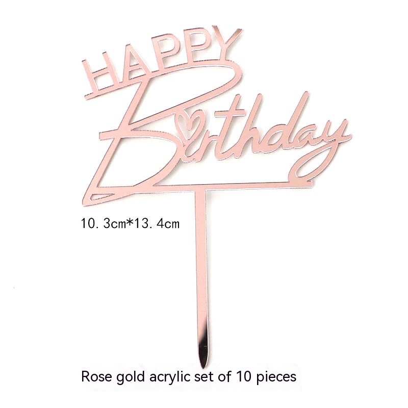 Happy Birthday Rose Gold