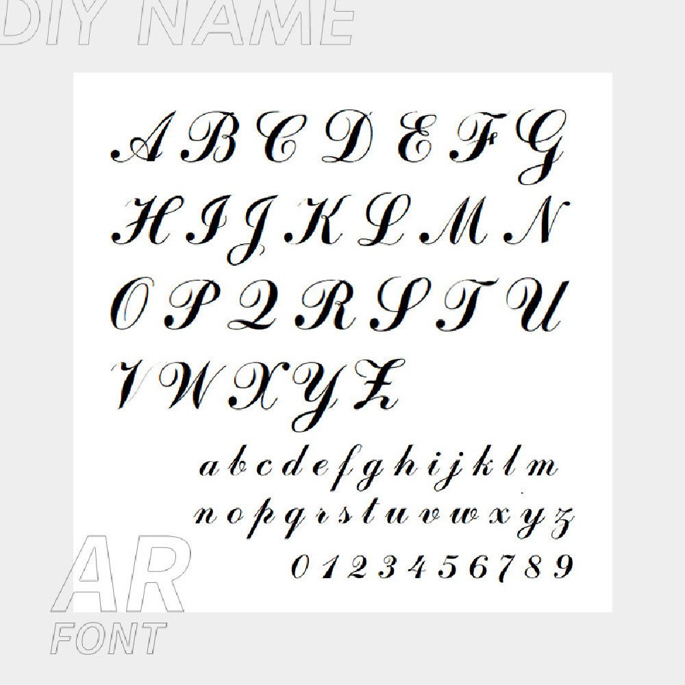 AR font