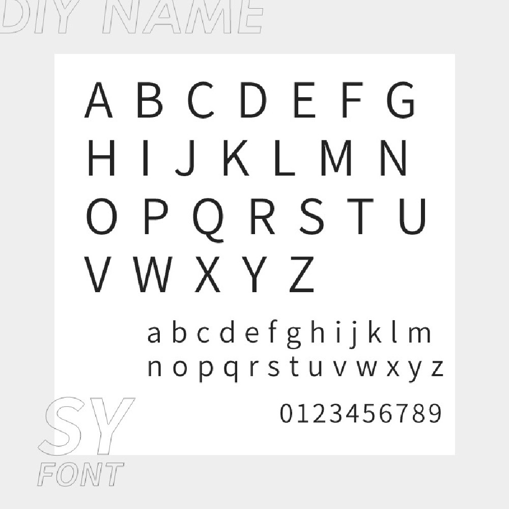 SY font