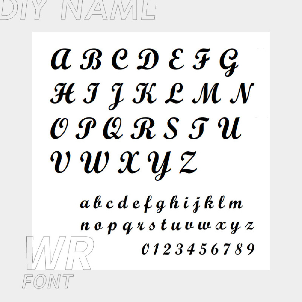 WR font