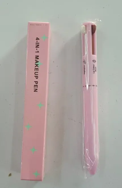Four In One Eyebrow Pencil Lip Gloss Eyeliner Makeup Pencil - Pink