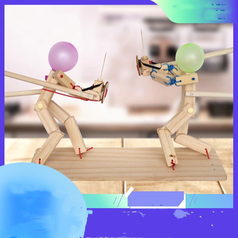 Assembled by wooden people