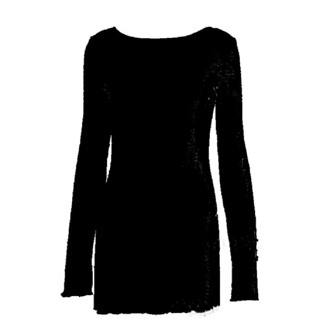 Women's Autumn Bubble Thread Pure Color Halter Lace up Backless Dress Black - Shop at LoveMi