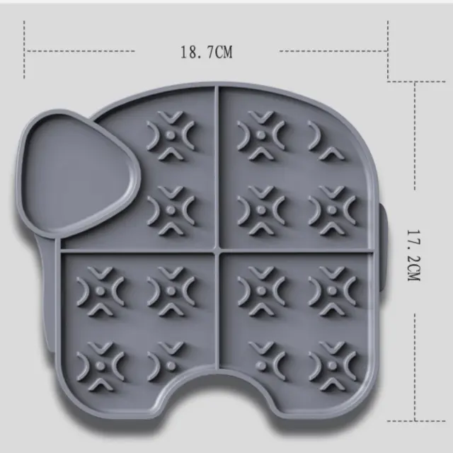 Pet Elephant Licking Plate Silicone Gray - Shop at LoveMi