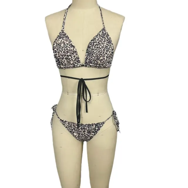 Breathable Strap Bikini Swimsuit For Women Leopard - Shop at LoveMi