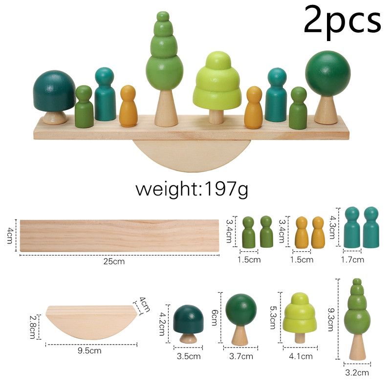 Forest balance seesaw 2pcs