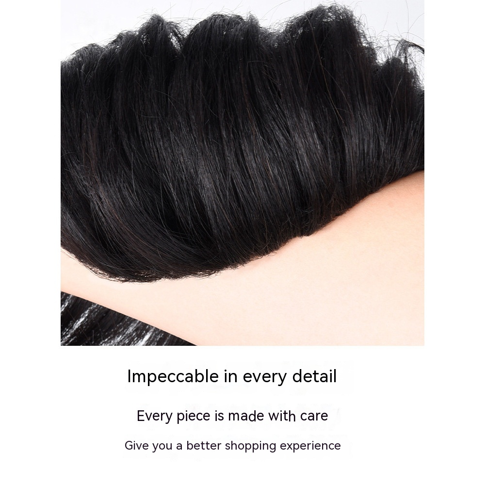 Men's Wig Big Back Head Aircraft Head Invisible Hair Supplementing Piece