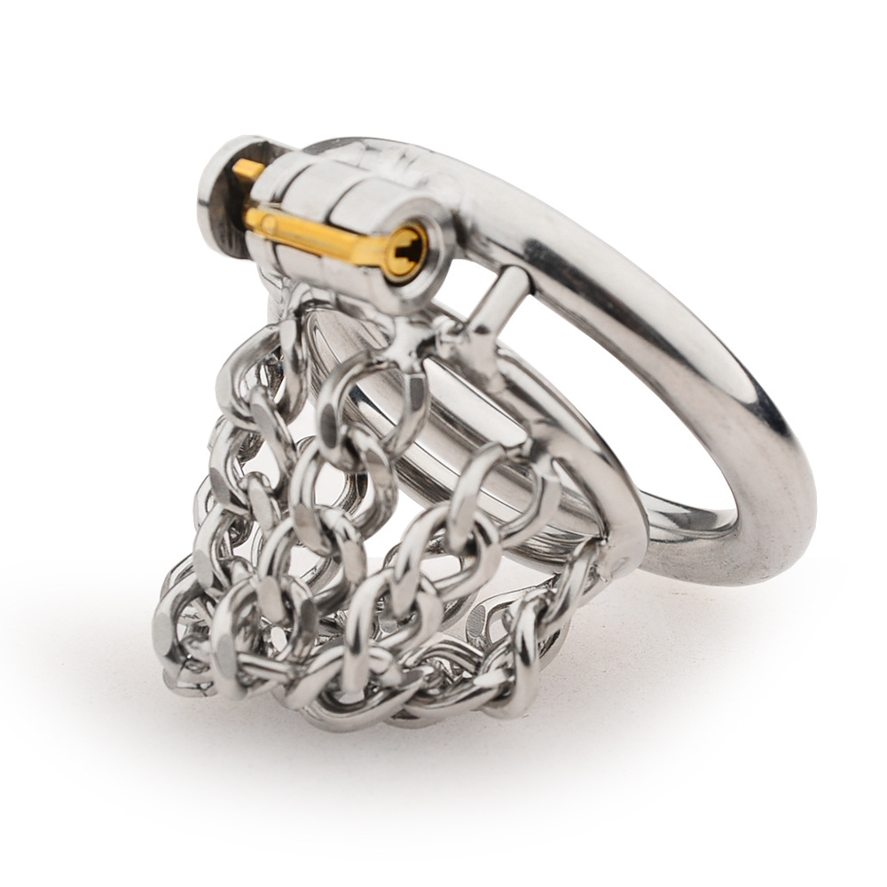 Skeletonized Chastity Lock Potpourri Short Chain