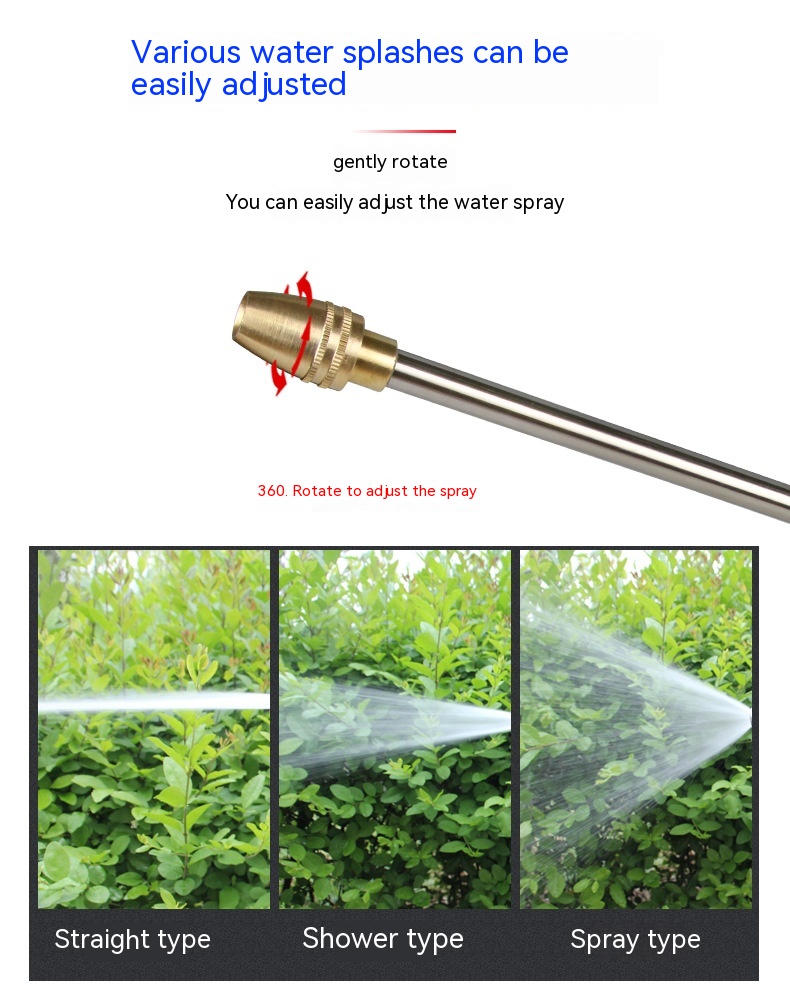 Aluminum Copper-plated Nipple Type Lengthening Bar High Pressure Water Gun - Image 6