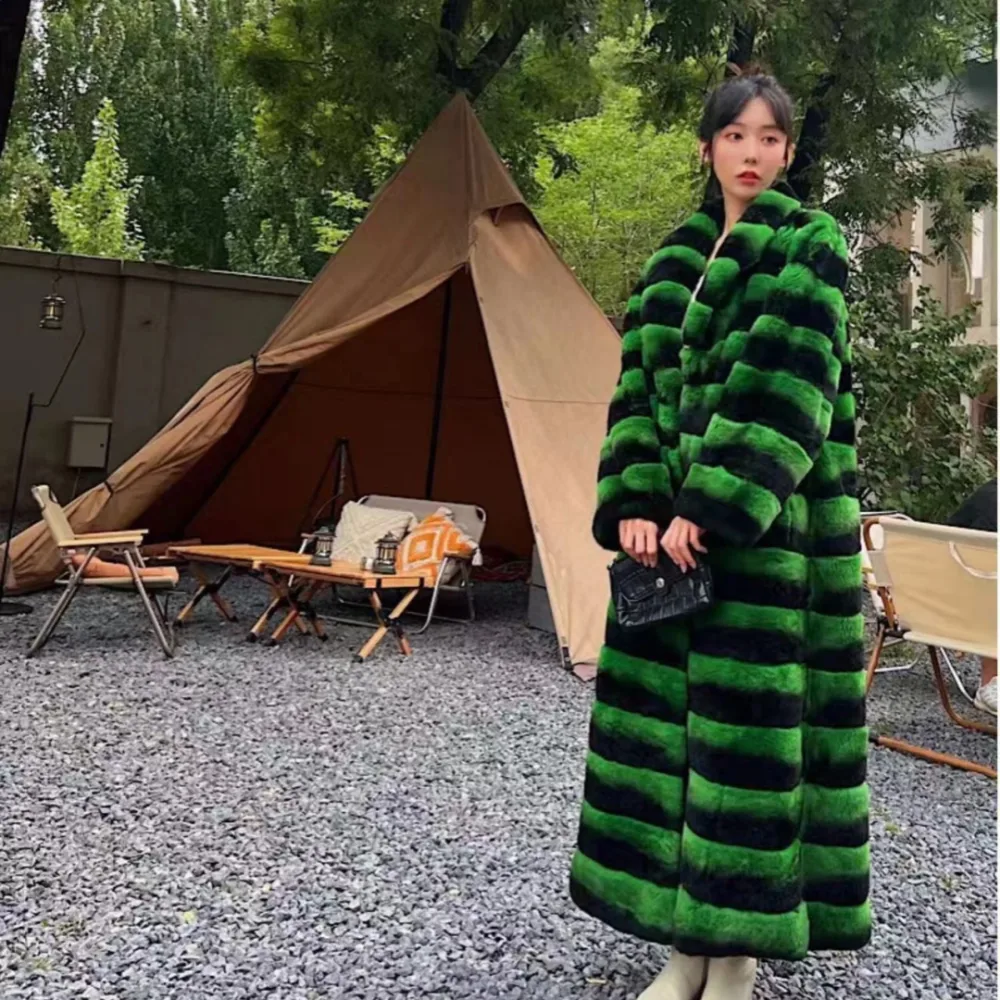 Women's Minimalist and Versatile Standing Collar Fur Jacket