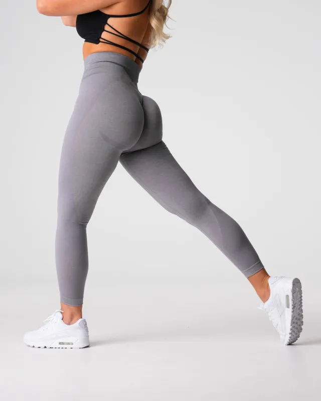Female Skinny Hip Raise Seamless Workout Ankle Length Pants Grey - Shop at LoveMi