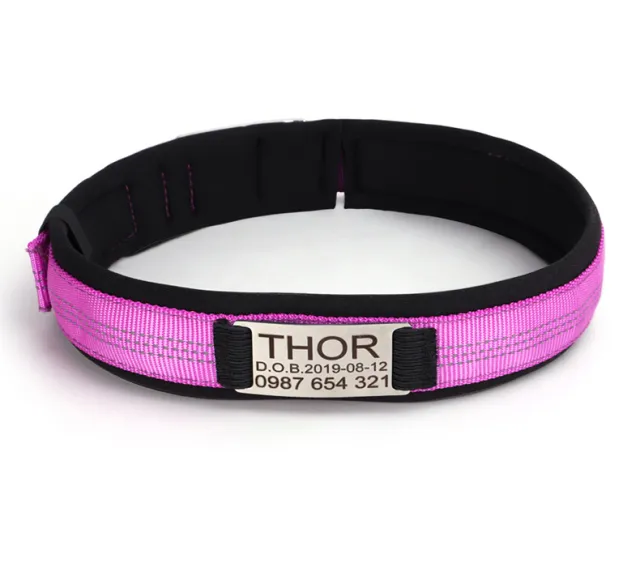 Diving Material Needle Buckle Chicken Eyes Engraved Anti Loss Collar Purple - Shop at LoveMi