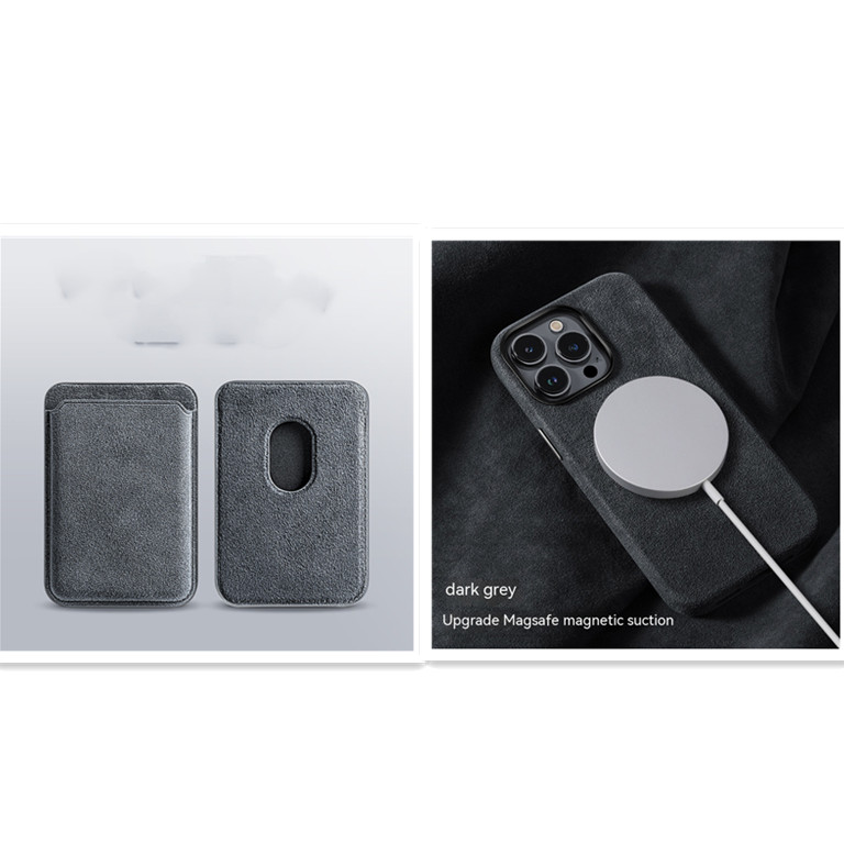 Suede Phone Magnetic Wireless Charger High-end Protective Case - Image 11