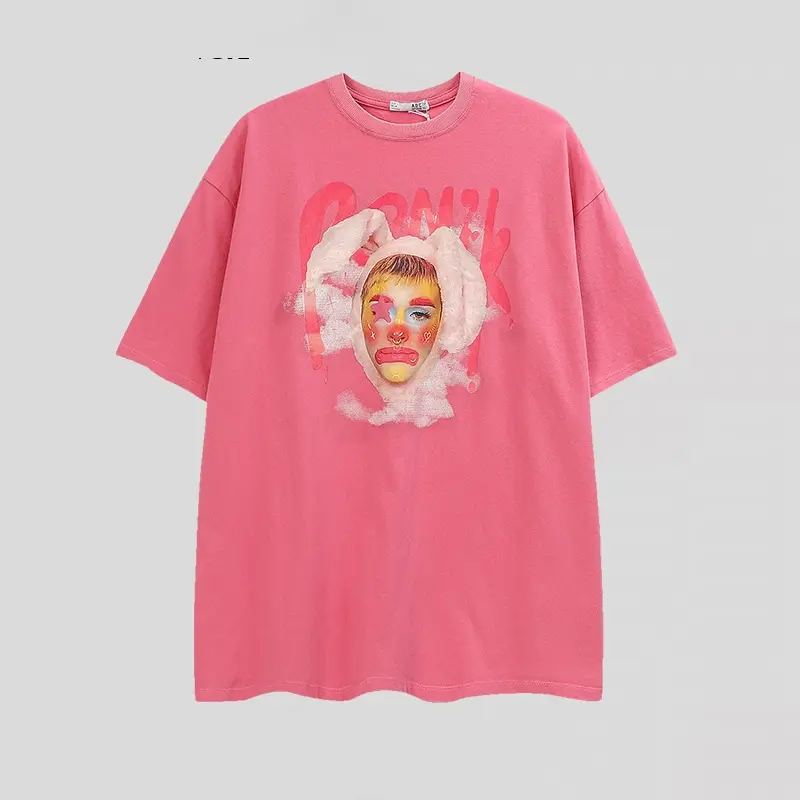 Women's Retro Clown Printed Short Sleeves