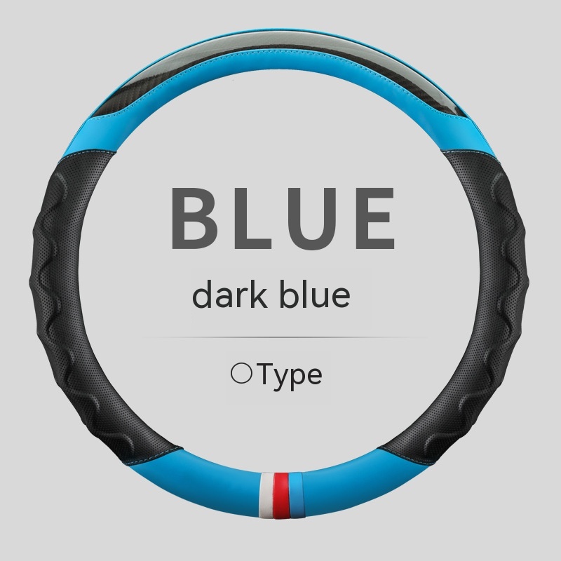 Round Black Blue