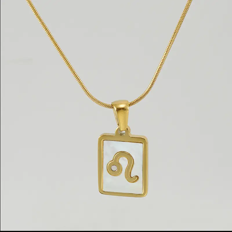 Titanium Steel Constellation Pendant Necklace