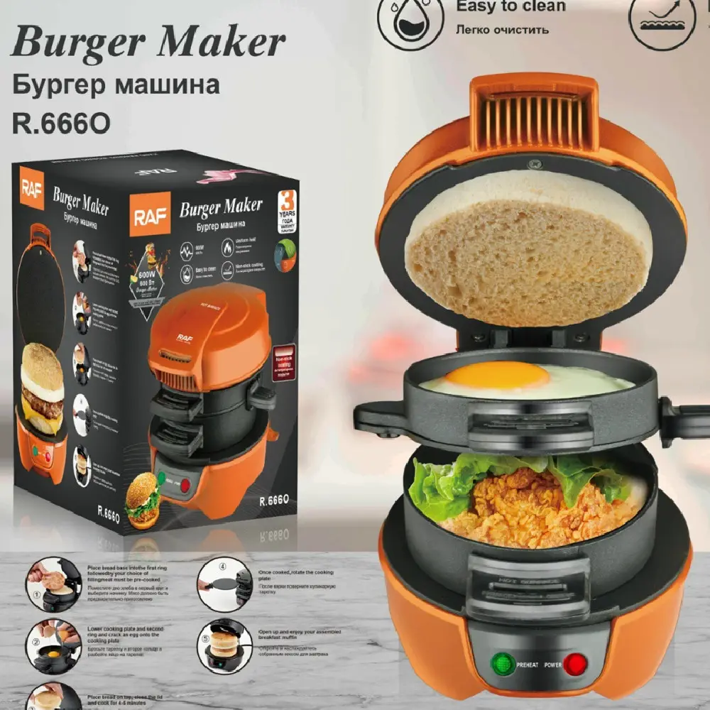 European Standard Multi-function Sandwich Bread Maker Household
