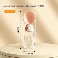 Portable Dog Water Bottle Food And Water Container For Pet Pets Feeder Bowl Outdoor Travel Drinking Bowls Water Dispenser - 3086 Luxury Style Brown - View 1