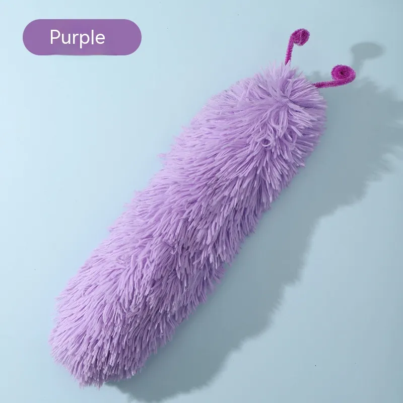 Caterpillar Ringing Paper Cat Toy Self-Hi Relieving Stuffy And Bite-resistant - Nobility Purple