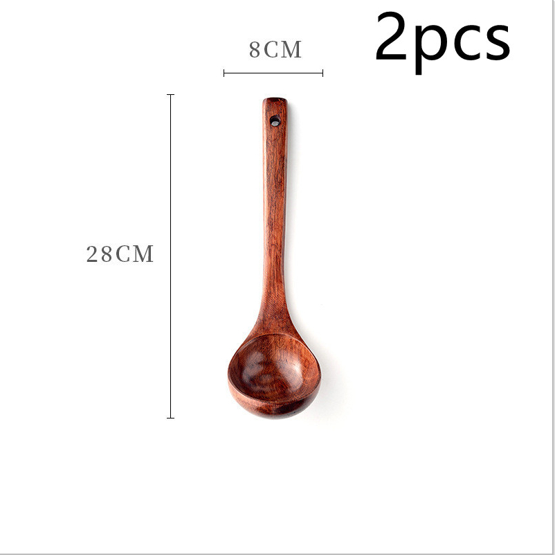 27CM straight handle spoon 2pc