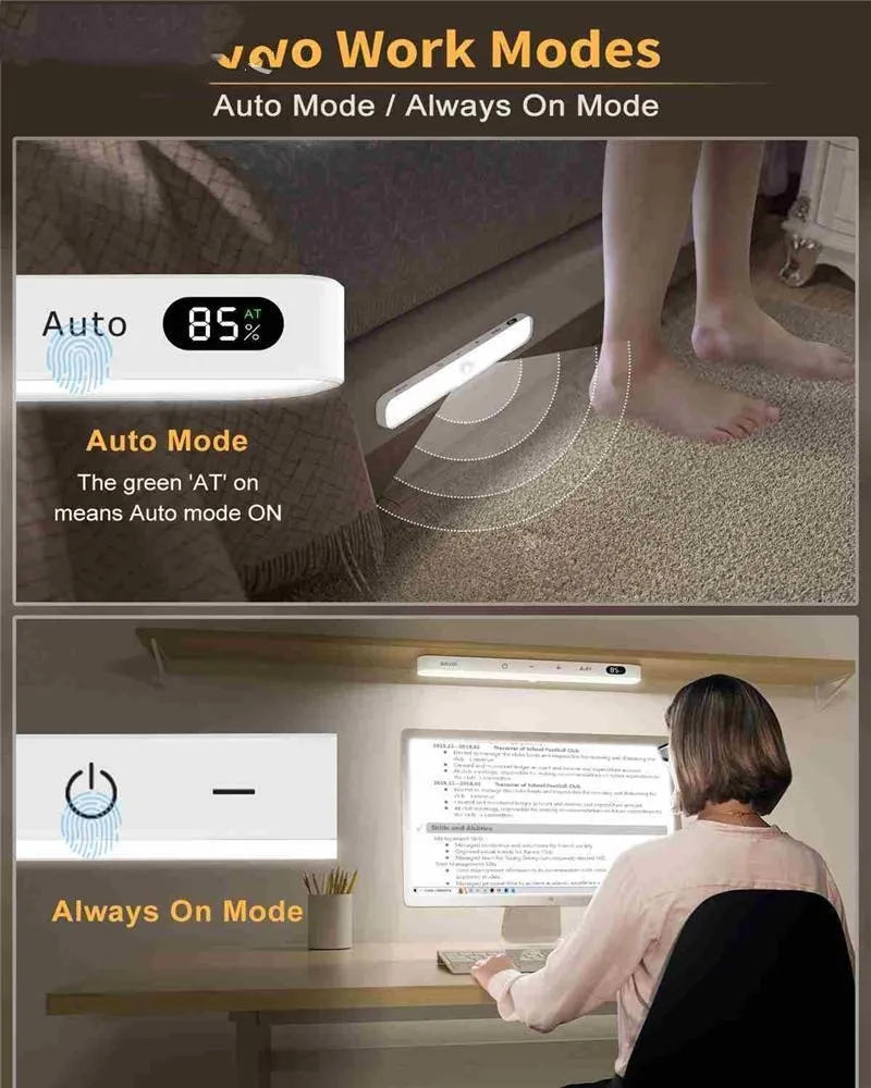 Motion Sensor Cabinet Light Battery Display Screen – image 3