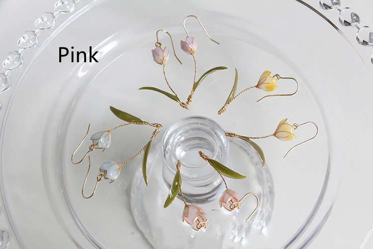 Pink Spiral Ear Clip