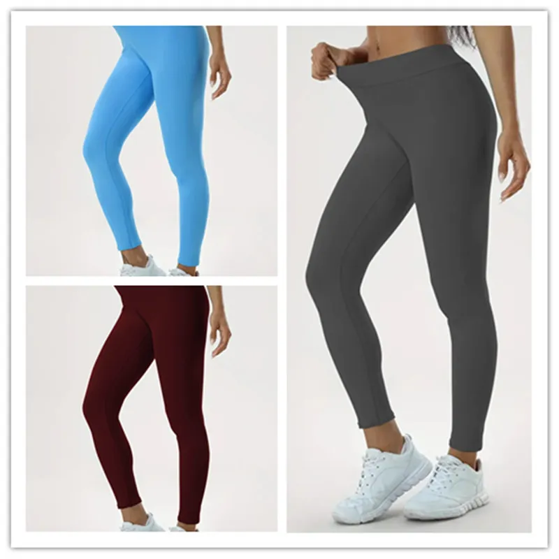 Women's Yoga Pants High Waist Lift High Elastic Tight Fitness Trousers - Set4