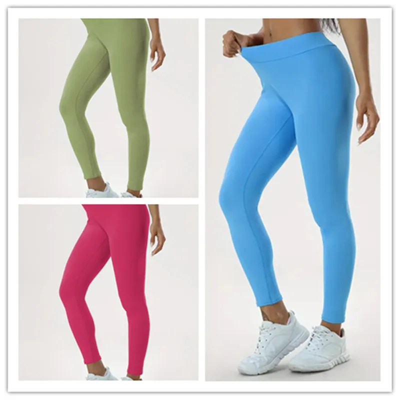 Women's Yoga Pants High Waist Lift High Elastic Tight Fitness Trousers - Set3-2Xl