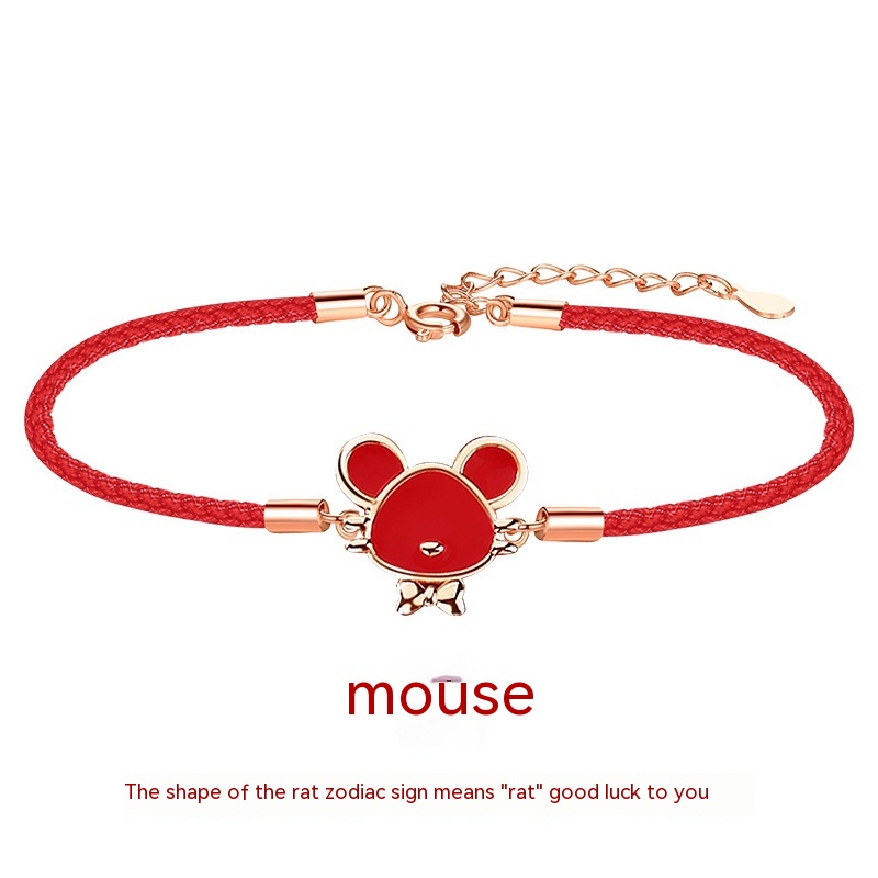 Rat Red Rope Bracelet