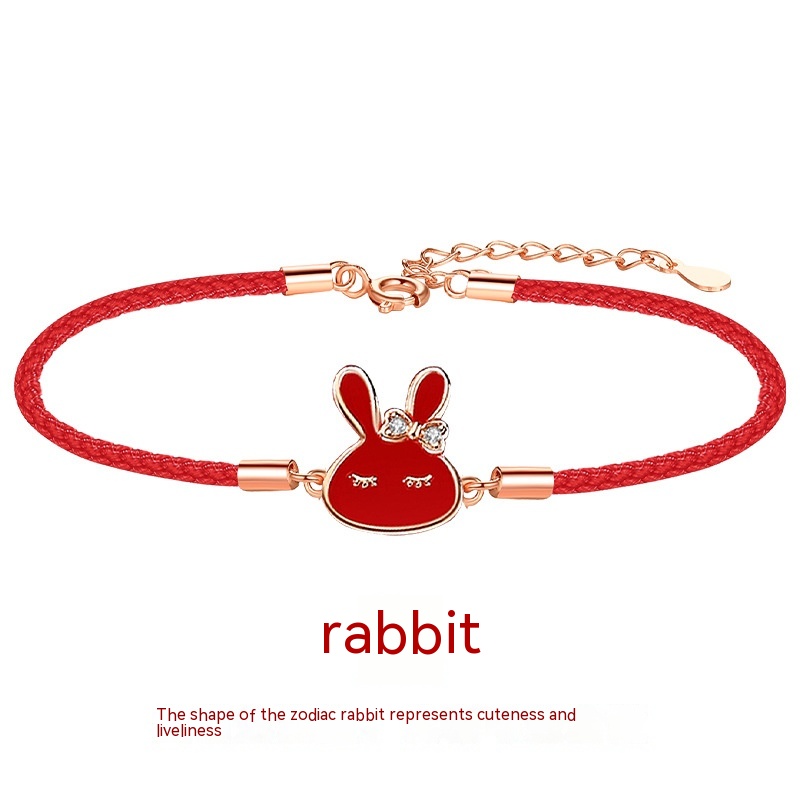 Rabbit Red Rope Bracelet