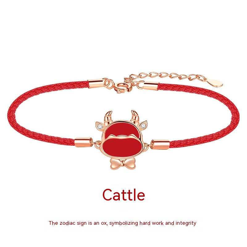 Bull Red Rope Bracelet