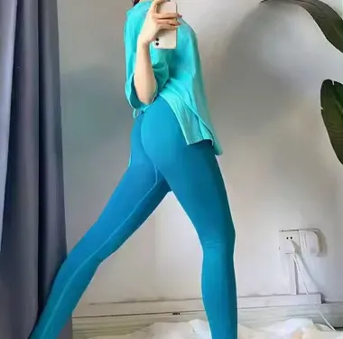 High Waisted And Hip Lifting Fitness Pants For Women With High Elasticity Blackish Green - Shop at LoveMi