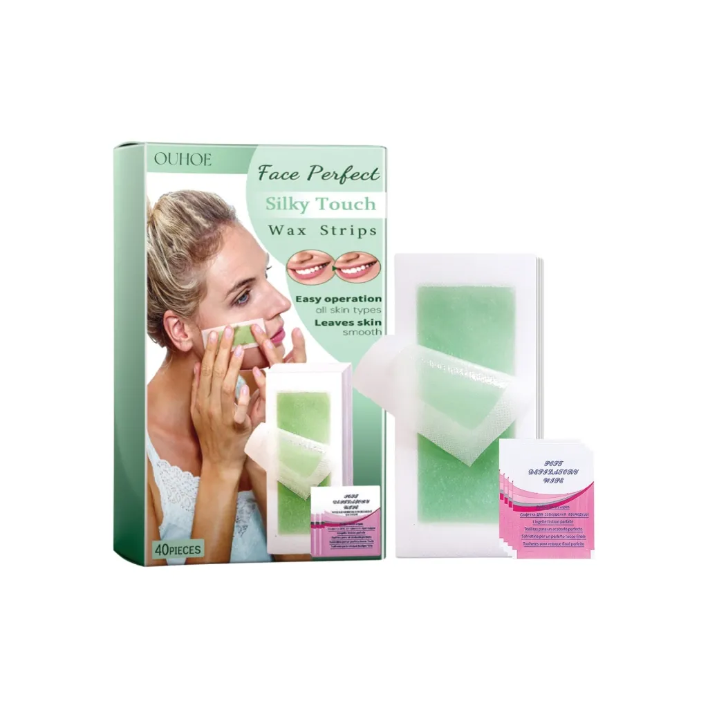 40 Facial Hair Removal Wax Strips - Facial Hair Removal Wax Strip