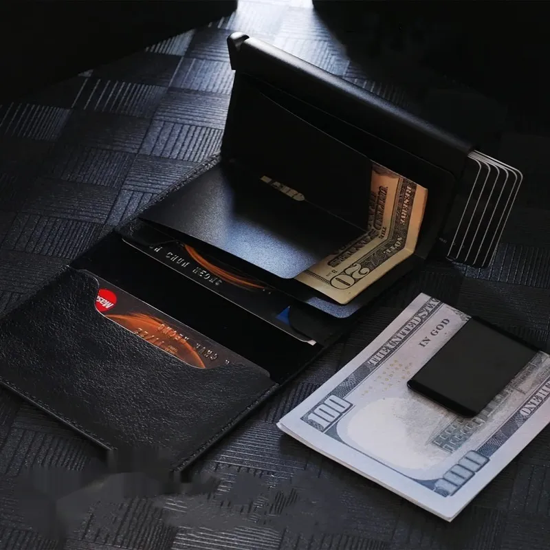 Men's PU Leather Aluminum Alloy Card Package