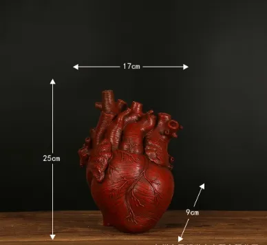 Shape Flower Vase Nordic Style Flower Pot Art Vases Sculpture Desktop Plant Pot For Home Decor Ornament Gifts Red - Shop at LoveMi