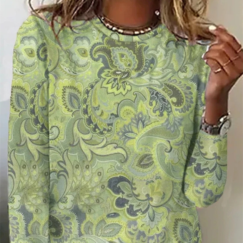 Women's Fashion Casual 3D Long-sleeved T-shirt