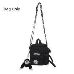 Men's Fashion Casual Personalised Shoulder Crossbody Bag - Black - View 1