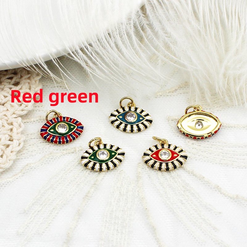 Red And Green Eyes 15.3x12.3mm