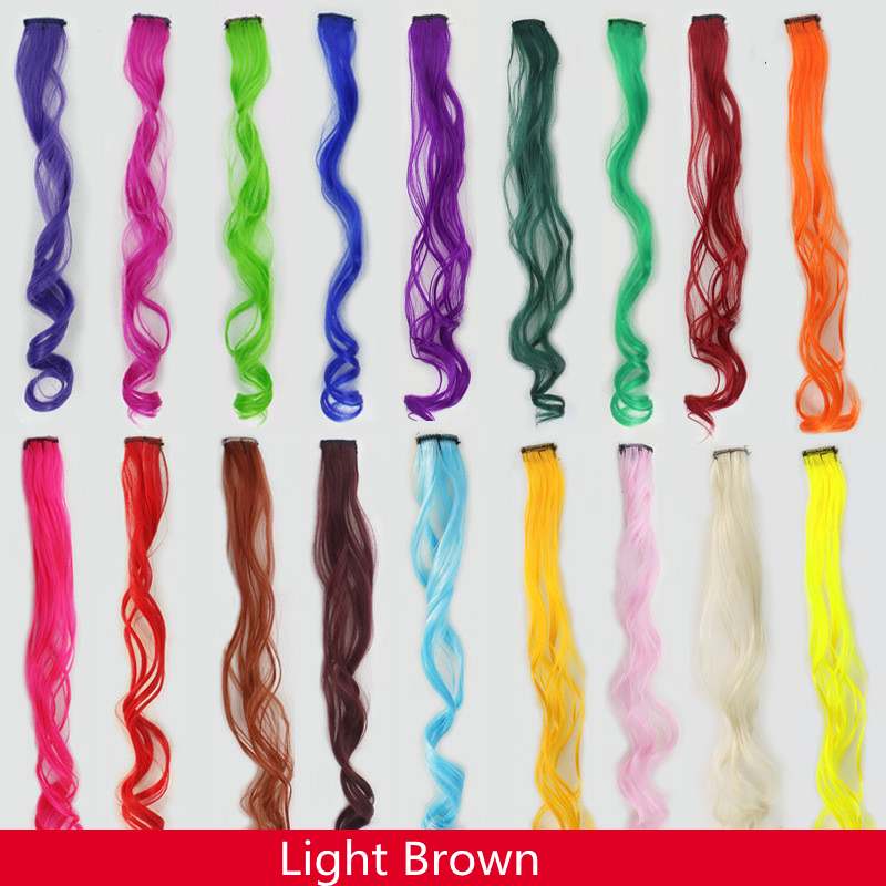 Hanging Ear Dyeing Piece, Wig Piece, Scheming Gradient Highlighting Wig, Color Hanging Ear Perm, One Piece Seamless Hair Extension Light Brown - Shop at LoveMi