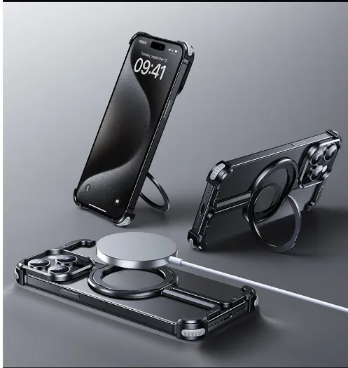 Metal Airbag Anti-fall Shell Phone Case Protective