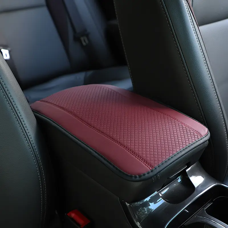 Automotive Fiber Leather Embossed Armrest Box Mat