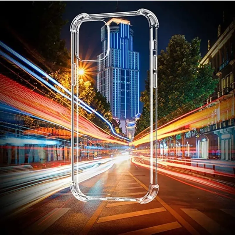 Phone Case Four-corner Airbag Drop-resistant Transparent Protective
