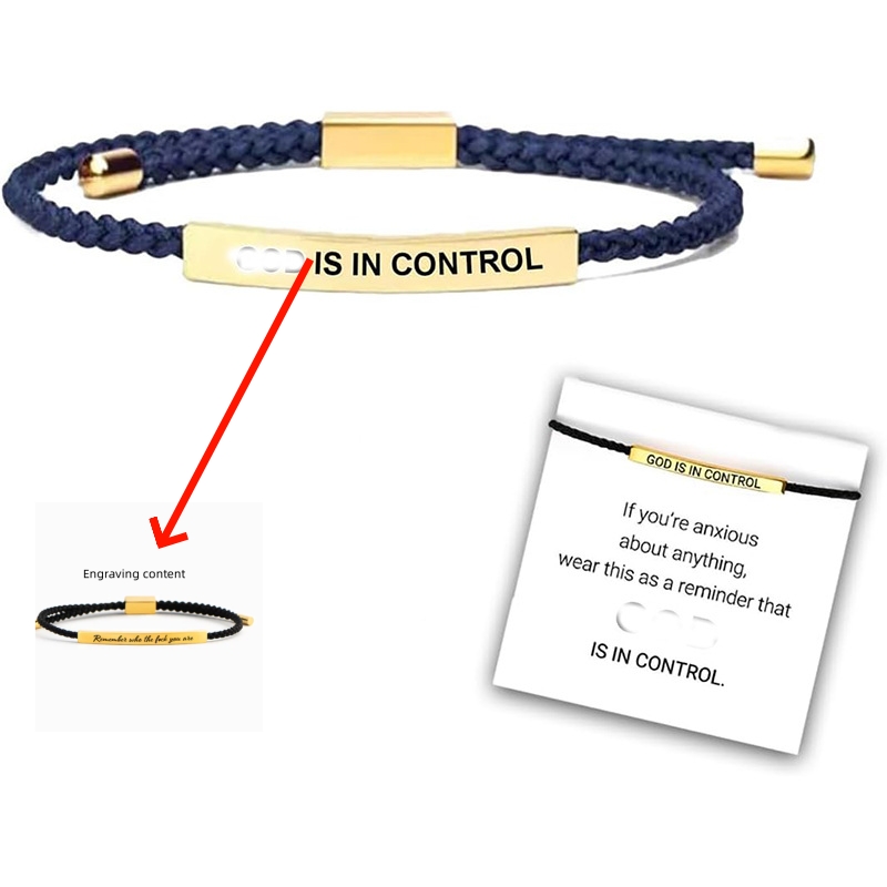 Blue Rope Gold Bracelet