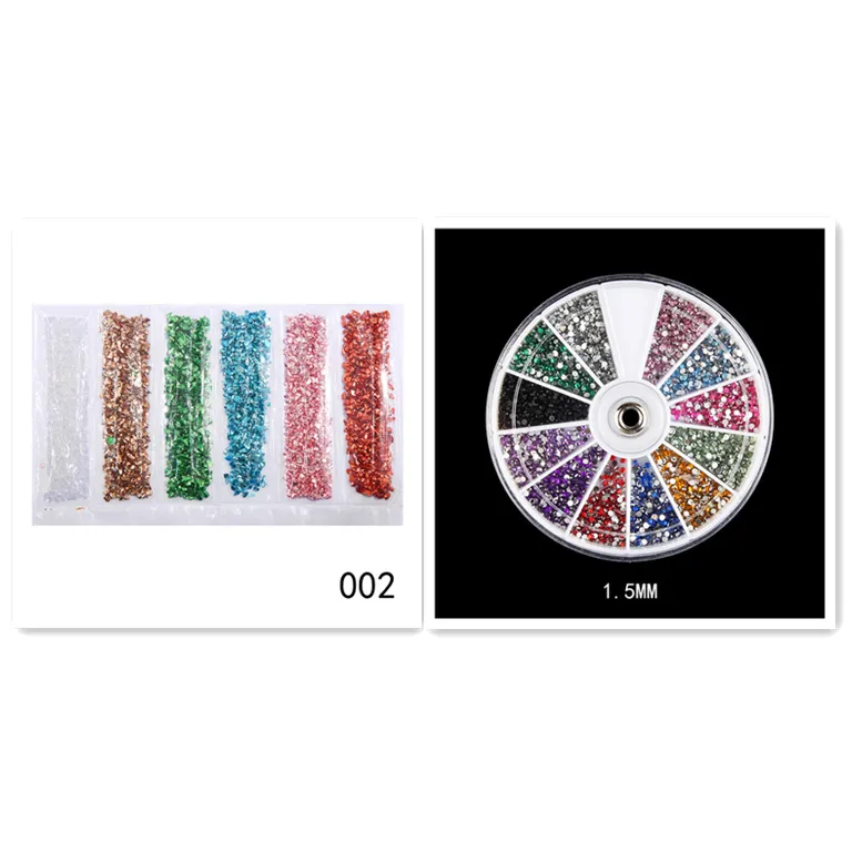Nail Supplies, Diamond Glass Fragments, Gold And Silver Broken Glass Nails - 002Style Set