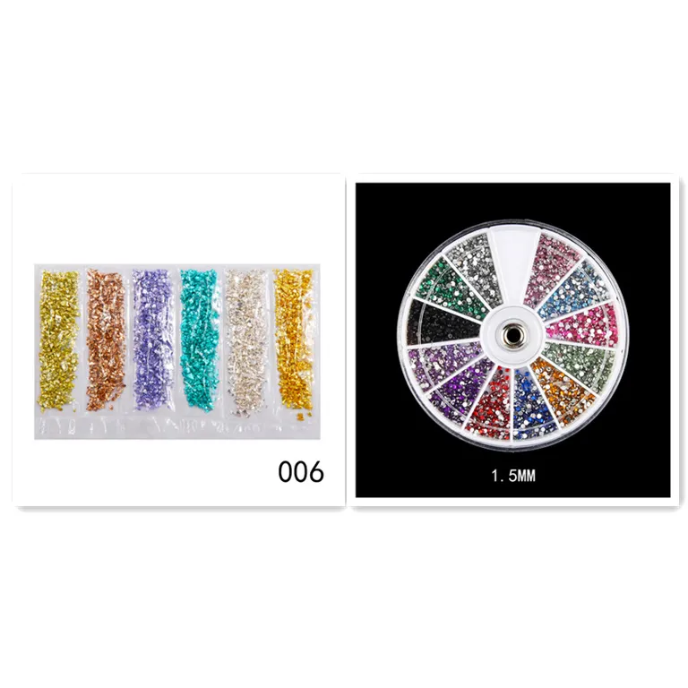 Nail Supplies, Diamond Glass Fragments, Gold And Silver Broken Glass Nails - 006Style Set