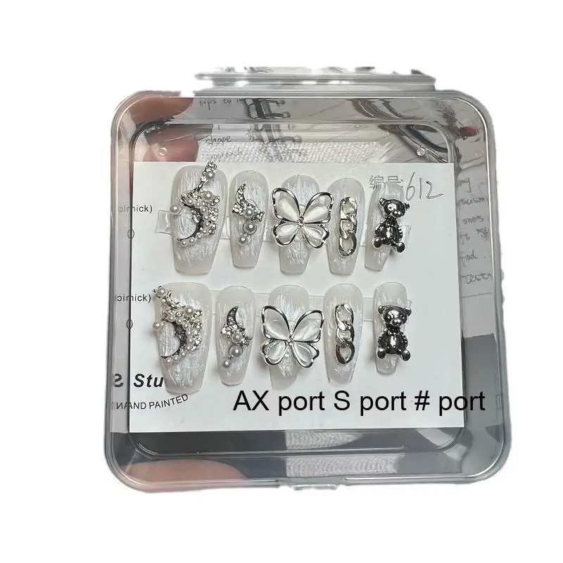 Handmade Baroque Wear Nail New Mid-length Manicure