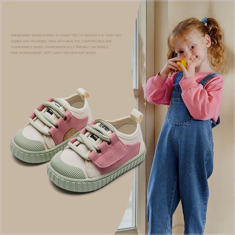 Baby Toddler Shoes Light And Stable Shoes Fashionable Canvas Shoes