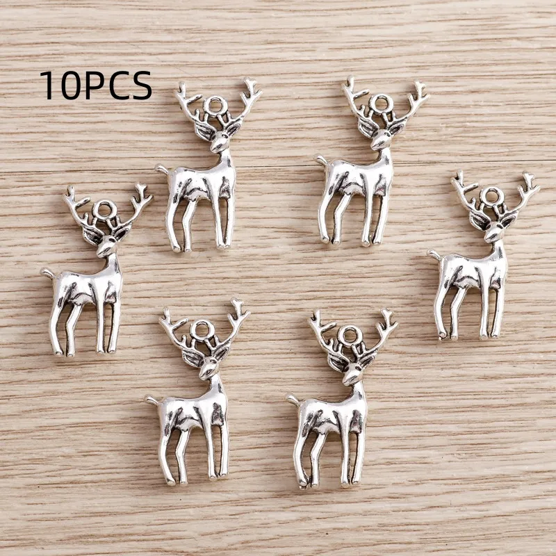 Electroplated Alloy Christmas Accessories Animal Pendant - Silver