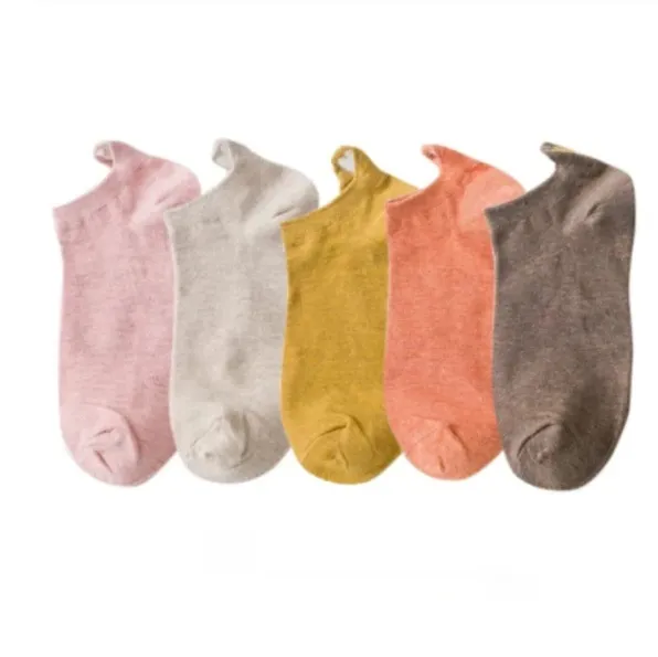 Heel Ear Love Embroidery Women's Boat Socks Set2 - Shop at LoveMi